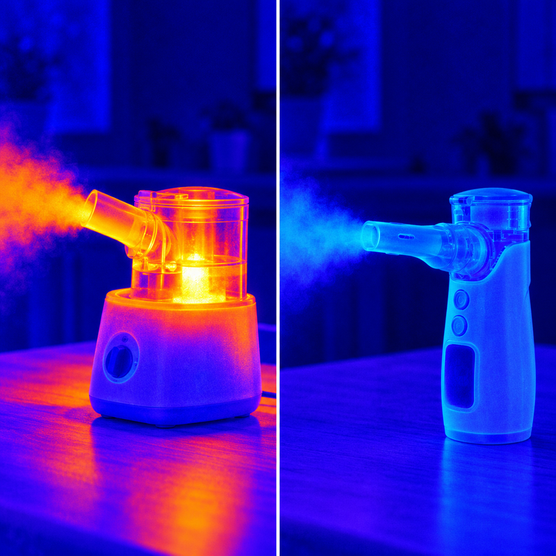 Self-cleaning mode: water in the cup, device running